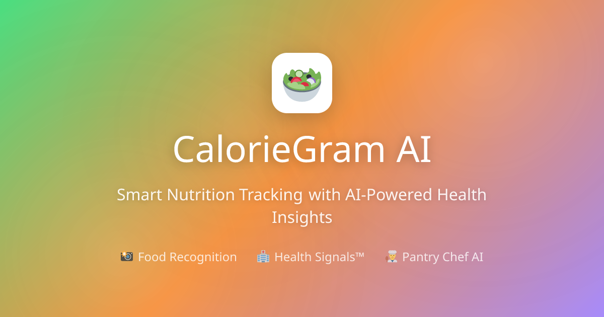 CalorieGram AI - Track Calories with AI